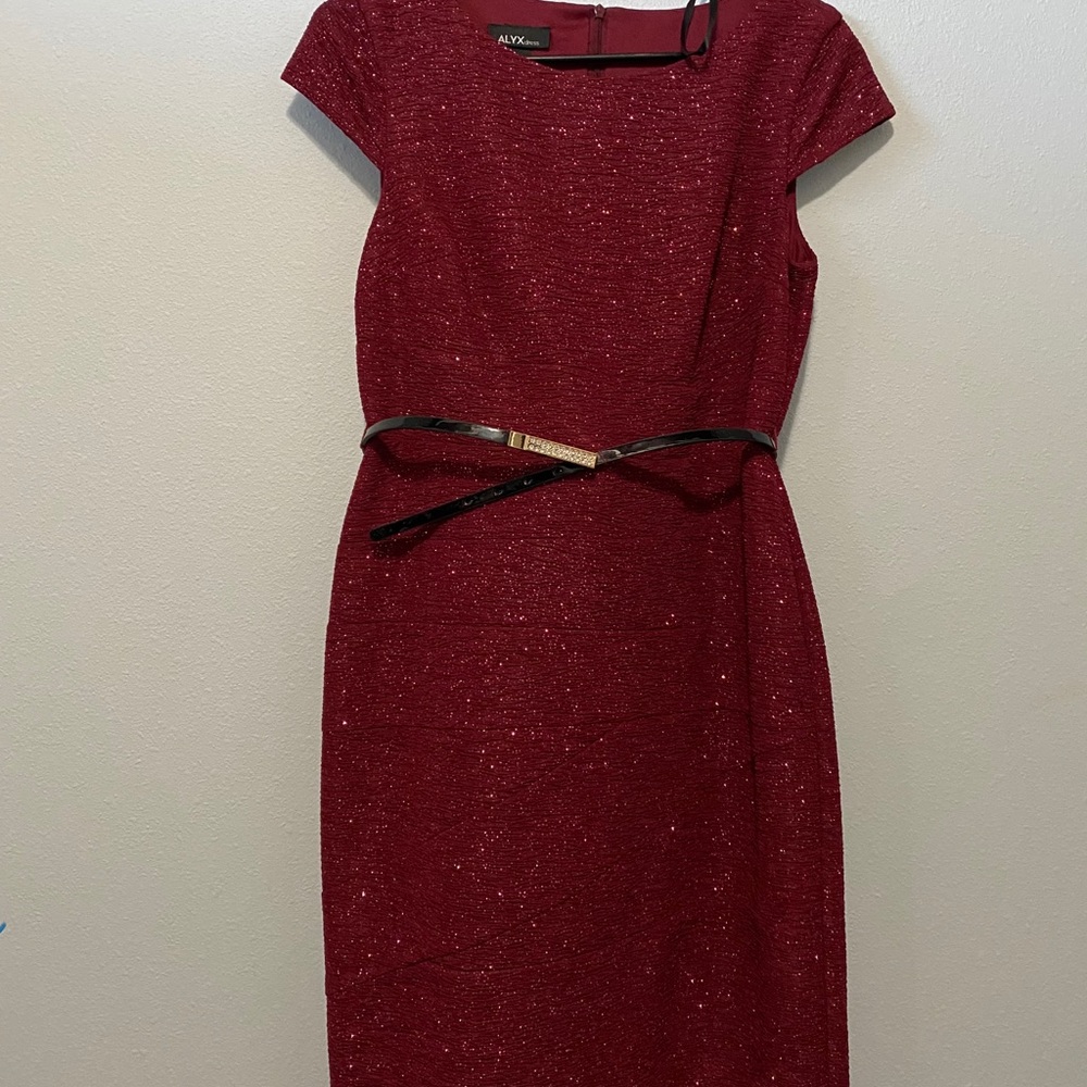Women’s red dress